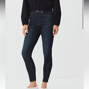 Everlane | 26 | dark wash high rise ankle skinny jeans winter boot jeans